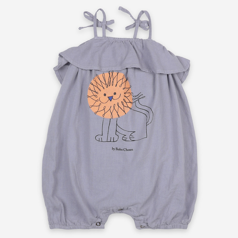 Bobo Choses | Baby Pet A Lion, Woven Romper | Jumpsuits & Playsuits