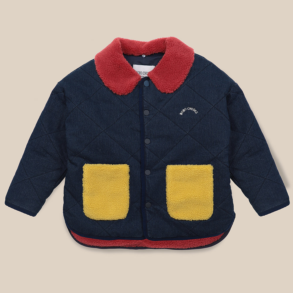 Multicolor Quilted Jacket | Bobo Choses Jackets and Coats | Angelibebe