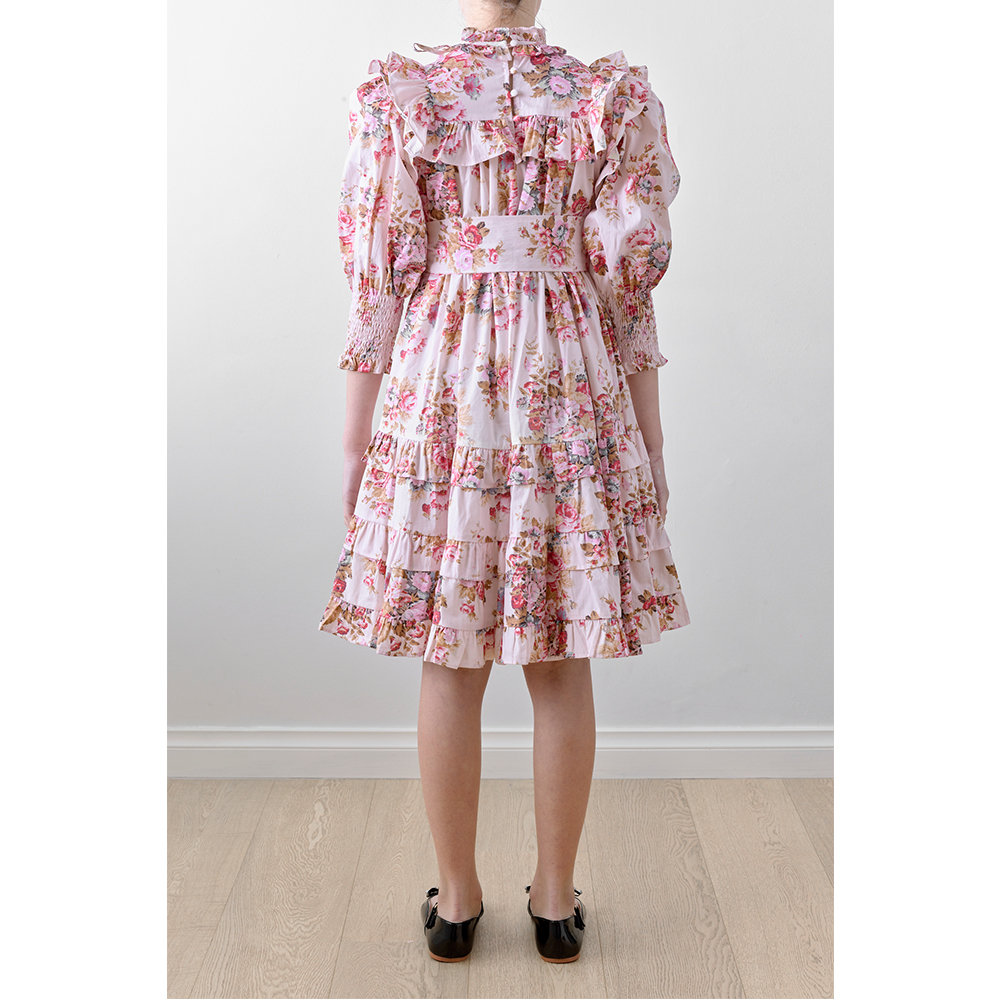 Petite Amalie | Lisa Pink Poplin Dress | Angelibebe